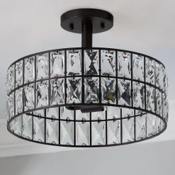 Glinting Glam Semi-Flush Ceiling Light