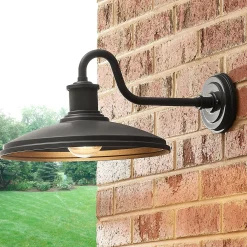Gooseneck Warehouse Outdoor Sconce - Large