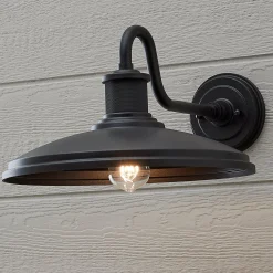 Gooseneck Warehouse Outdoor Sconce - Large