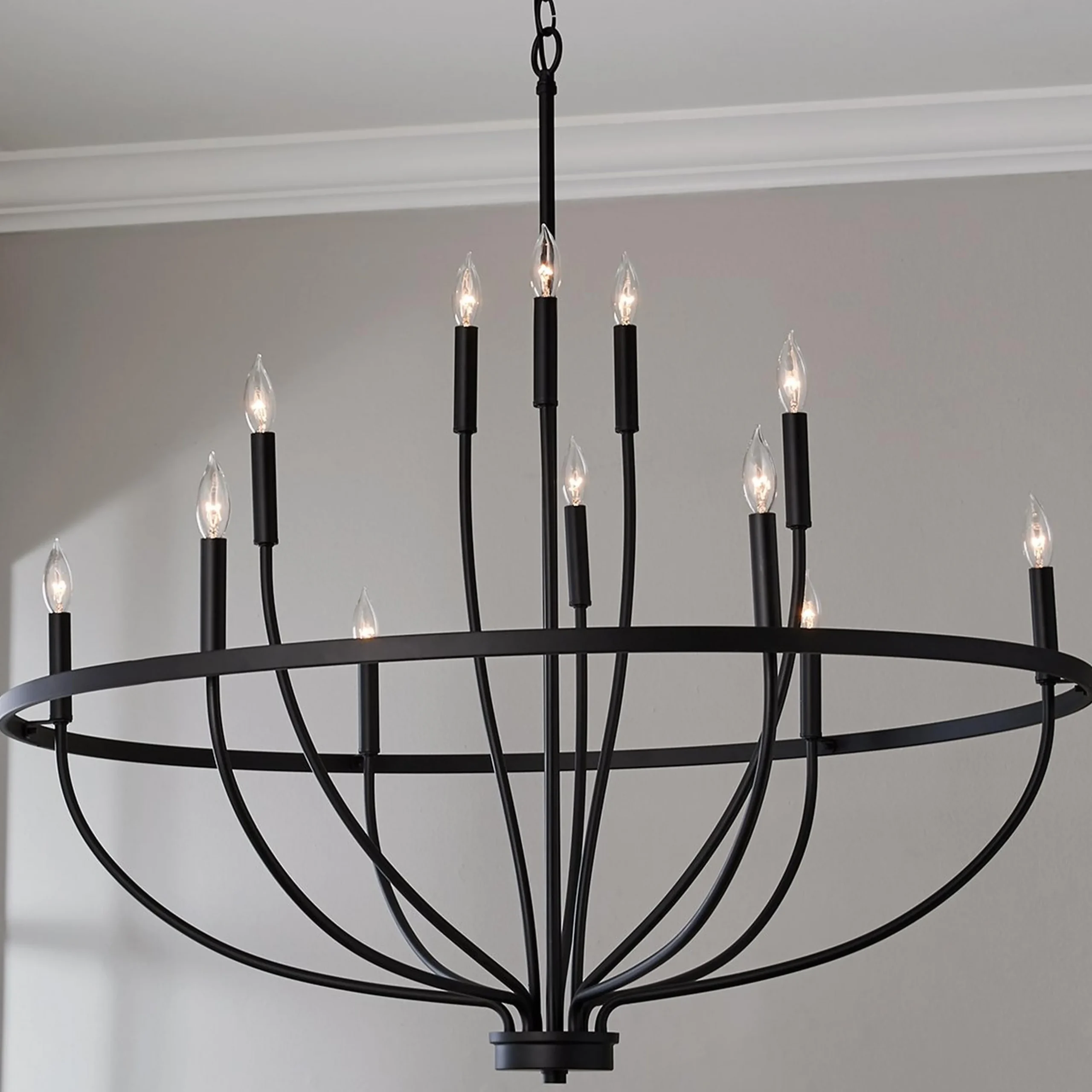 Graceful Curve Chandelier - Large