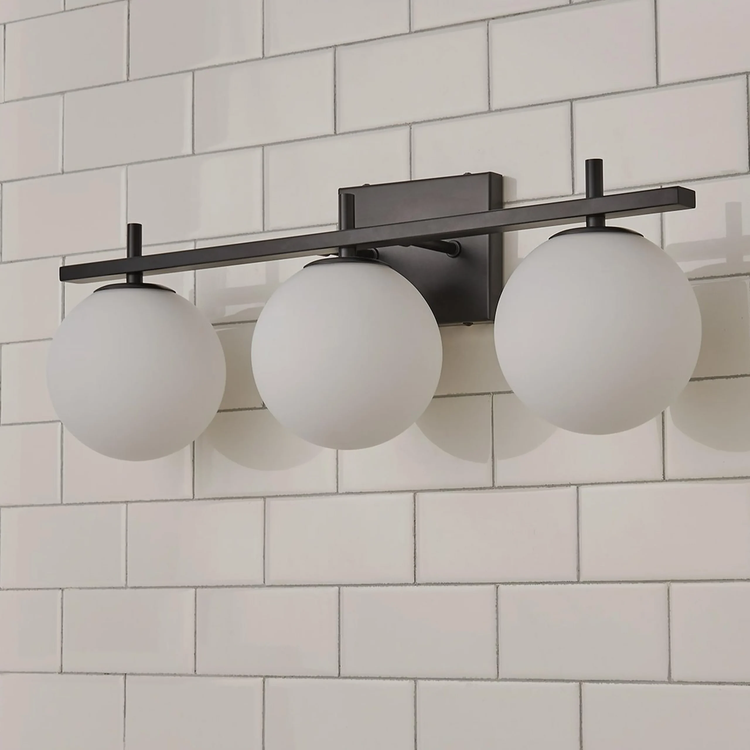 Graceful Opal Vanity Light - 3 Light