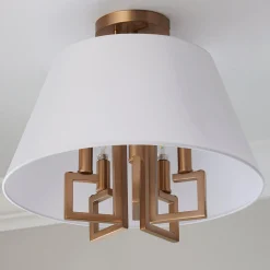 Greek Key Convertible Ceiling Light
