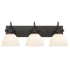 Gwynn Isle Dome Vanity Light - 3 light