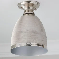 Hachure Dome Semi-Flush Ceiling Light - Small