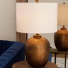 Hammered Copper Table Lamp