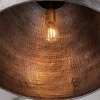 Hammered Steel Oversized Dome Pendant