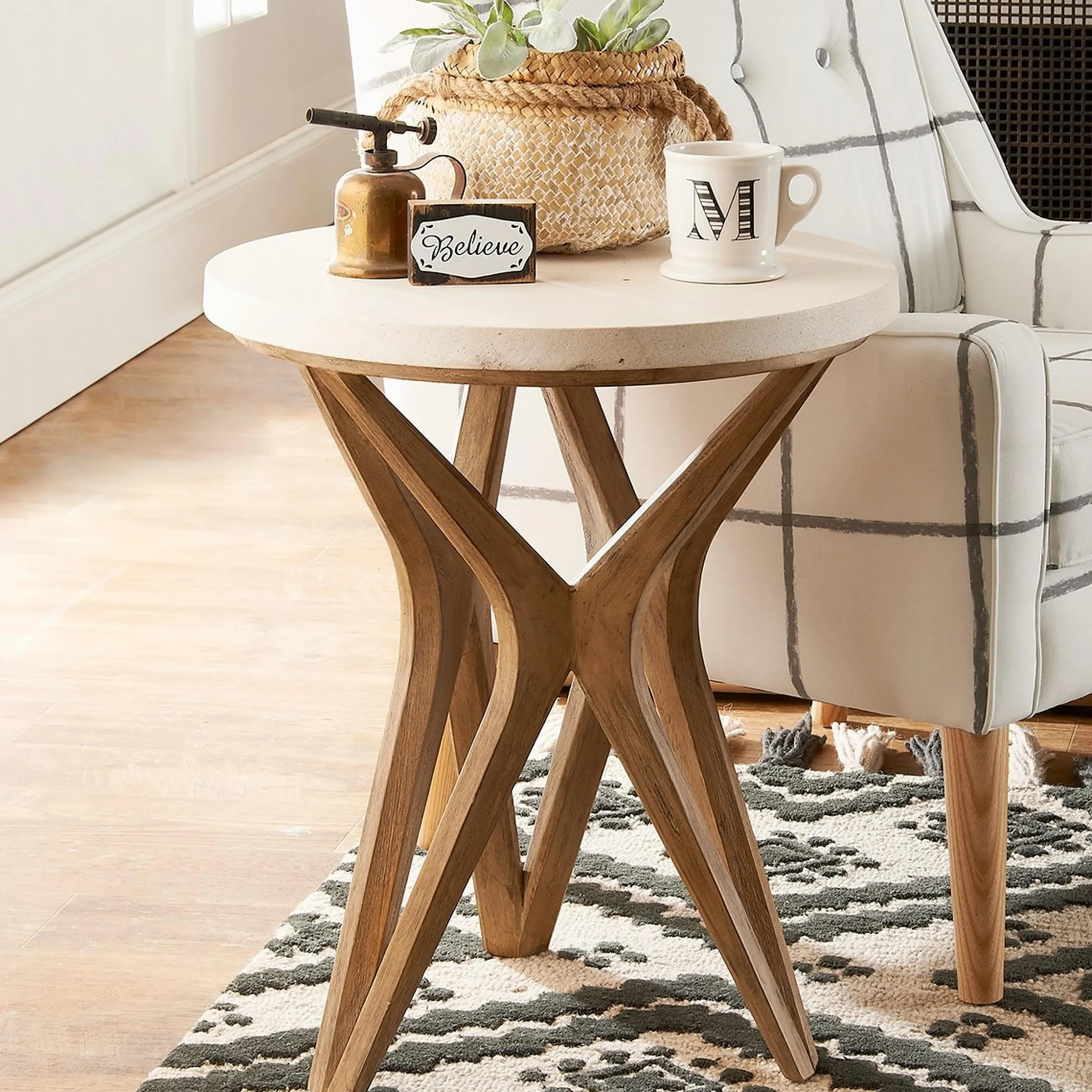 Handcrafted Harmony Side Table