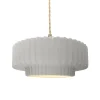 Harmonia Ceramic Pendant - Small - Bisque