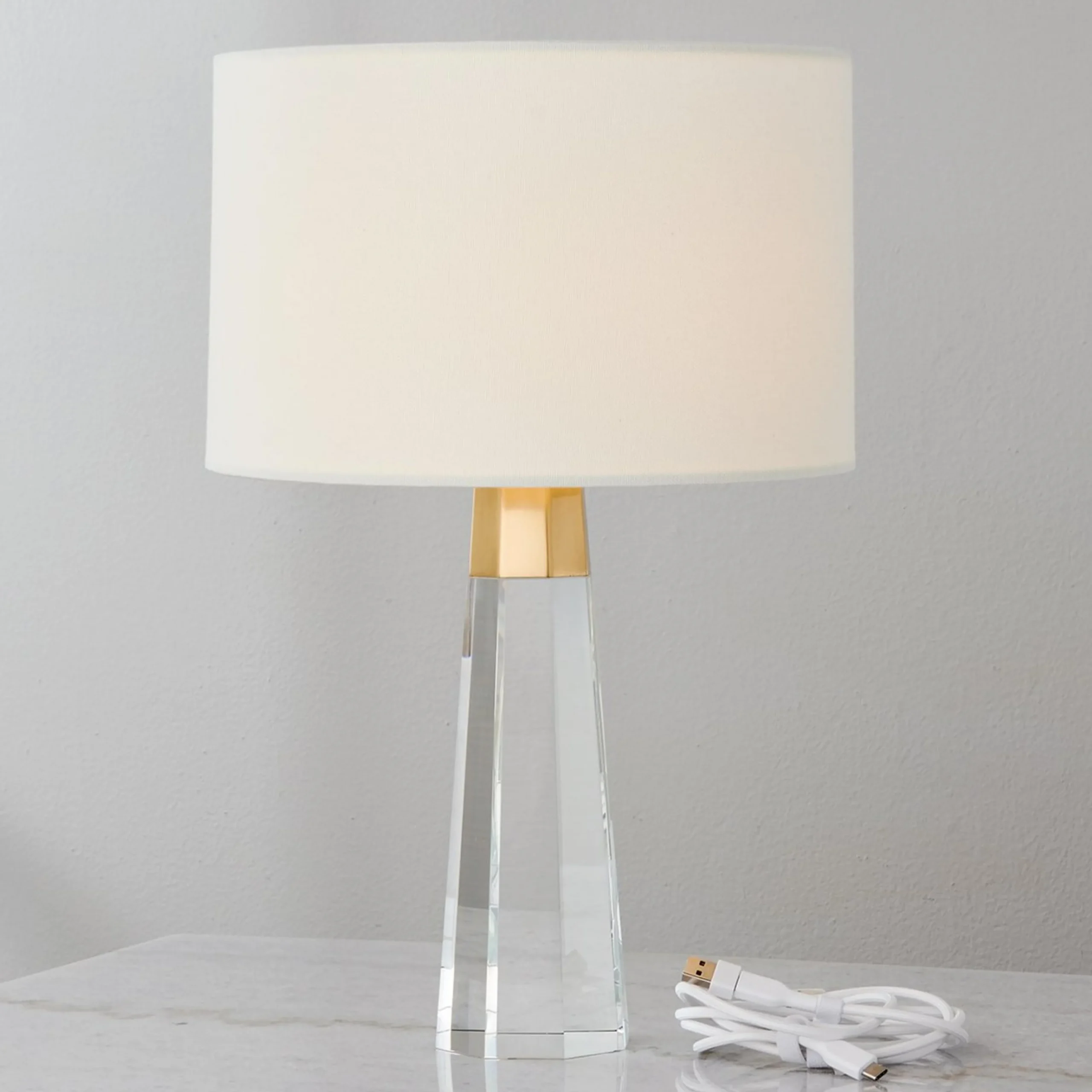 Hedley Cordless LED Table Lamp - Crystal