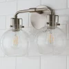 Hinley Seeded Glass Vanity Light - 2 Light