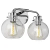 Hinley Seeded Glass Vanity Light - 2 Light