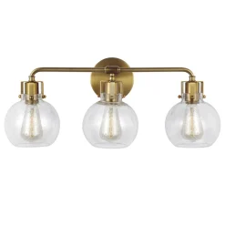 Hinley Seeded Glass Vanity Light - 3 Light