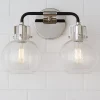 Hinley Seeded Glass Vanity Light - 2 Light