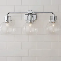 Hinley Seeded Glass Vanity Light - 3 Light