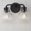 Hinley Seeded Glass Vanity Light - 2 Light