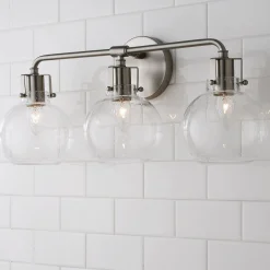 Hinley Seeded Glass Vanity Light - 3 Light