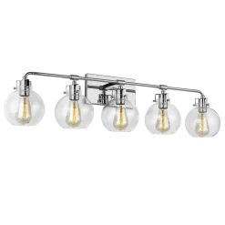 Hinley Seeded Glass Vanity Light - 5 Light