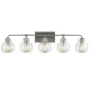 Hinley Seeded Glass Vanity Light - 5 Light