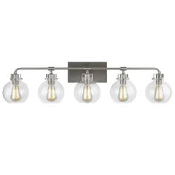 Hinley Seeded Glass Vanity Light - 5 Light