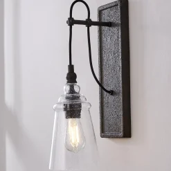 Historic Industrial Seeded Sconce