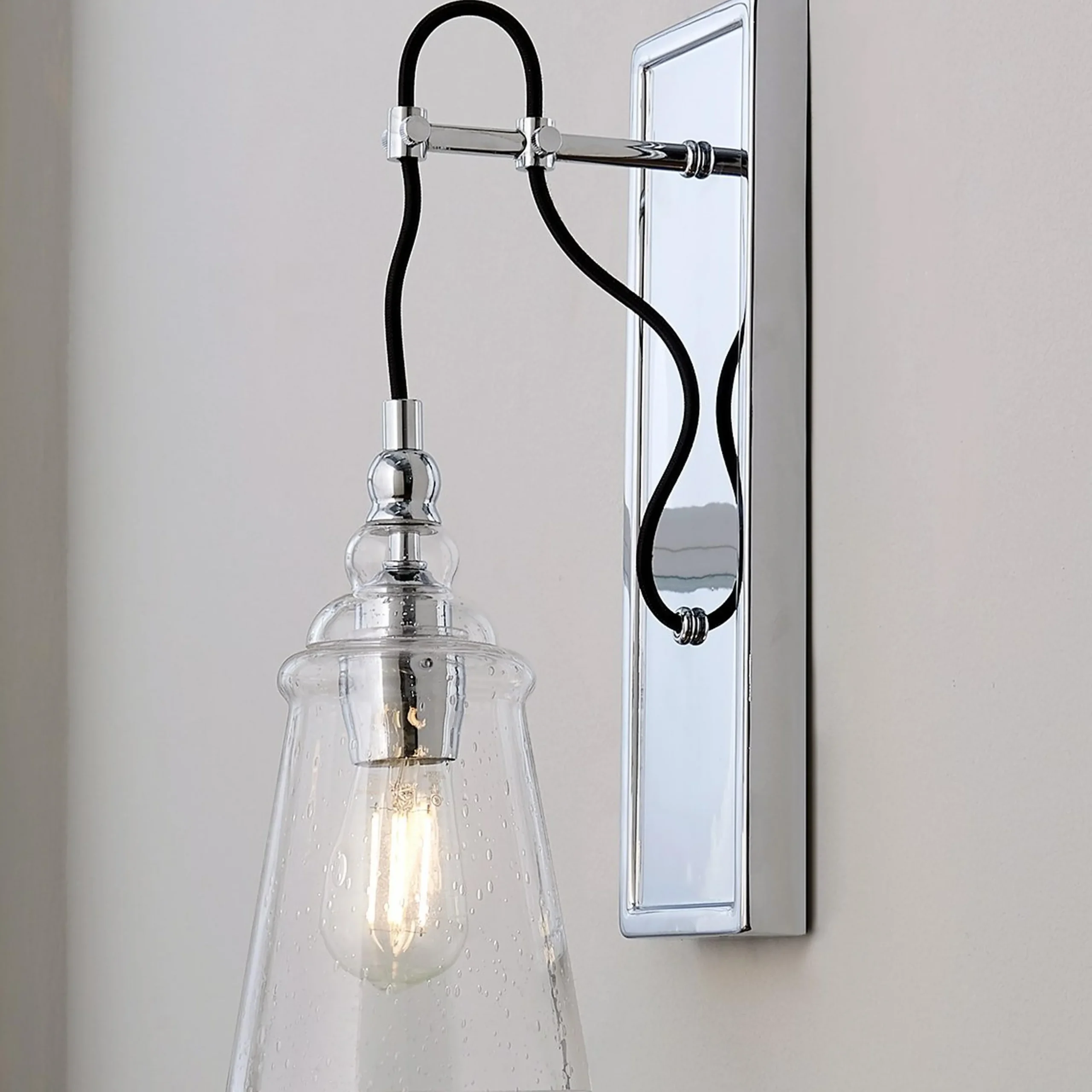 Historic Industrial Seeded Sconce