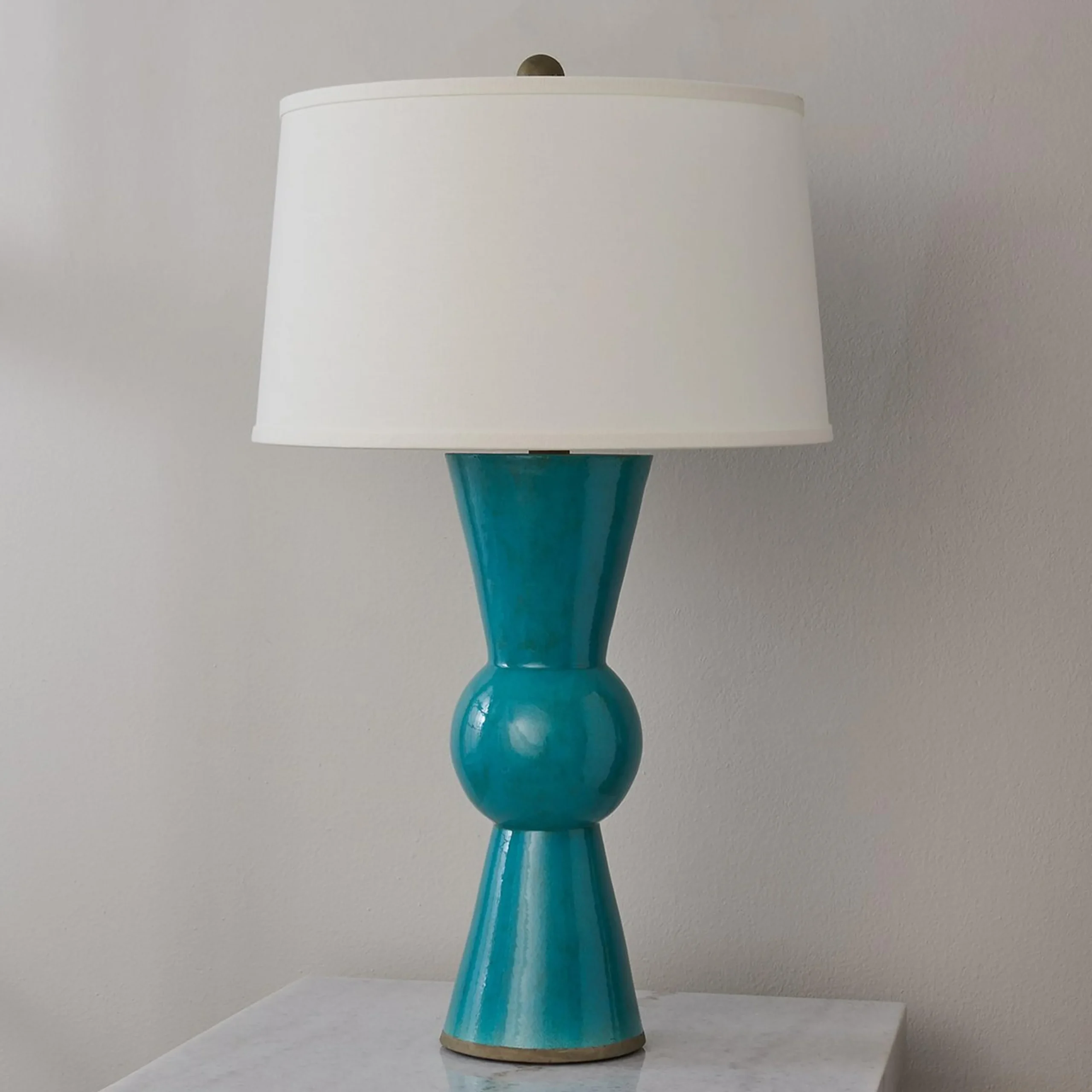 Hourglass Ceramic Table Lamp