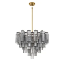 Imondo Chandelier - 12 Light - Smoke