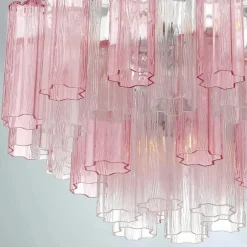 Imondo Chandelier - 6 Light - Pink