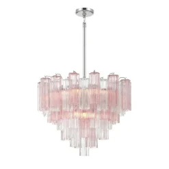 Imondo Chandelier - 12 Light - Pink