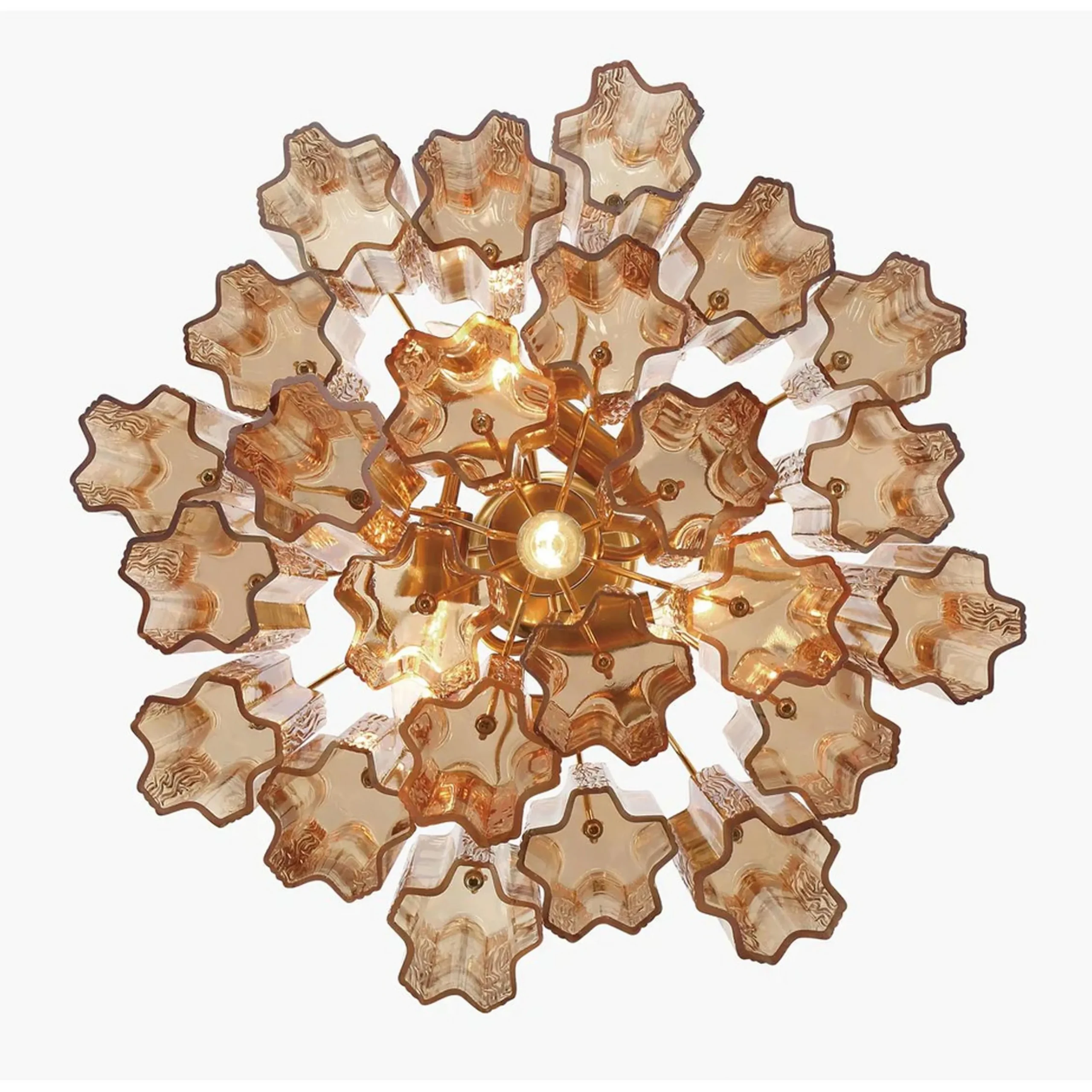 Imondo Chandelier - 4 Light - Amber