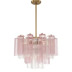Imondo Chandelier - 6 Light - Pink