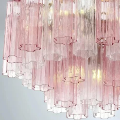 Imondo Chandelier - 6 Light - Pink