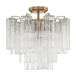 Imondo Semi-Flush Ceiling Light - Clear