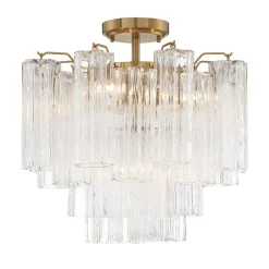 Imondo Semi-Flush Ceiling Light - Clear
