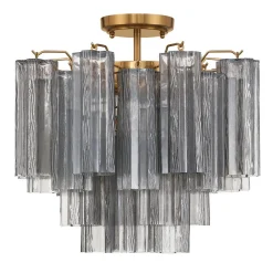 Imondo Semi-Flush Ceiling Light - Smoke