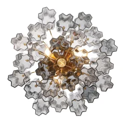 Imondo Semi-Flush Ceiling Light - Smoke