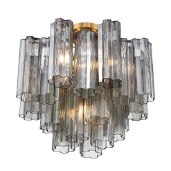 Imondo Semi-Flush Ceiling Light - Smoke