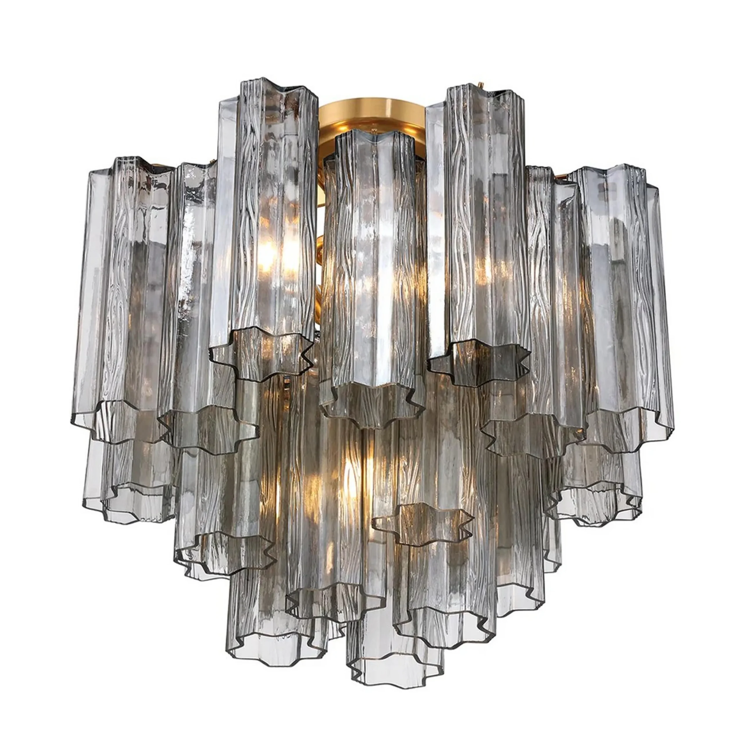 Imondo Semi-Flush Ceiling Light - Smoke