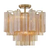 Imondo Semi-Flush Ceiling Light - Amber