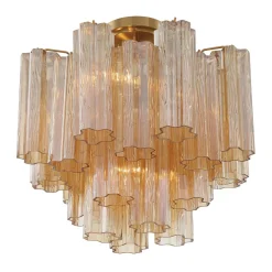 Imondo Semi-Flush Ceiling Light - Amber