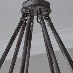 Industrial Farmhouse Ring Two-Tier Chandelier - 24 Light