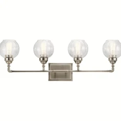 Industrial Historic Globe Vanity Light - 4 Light