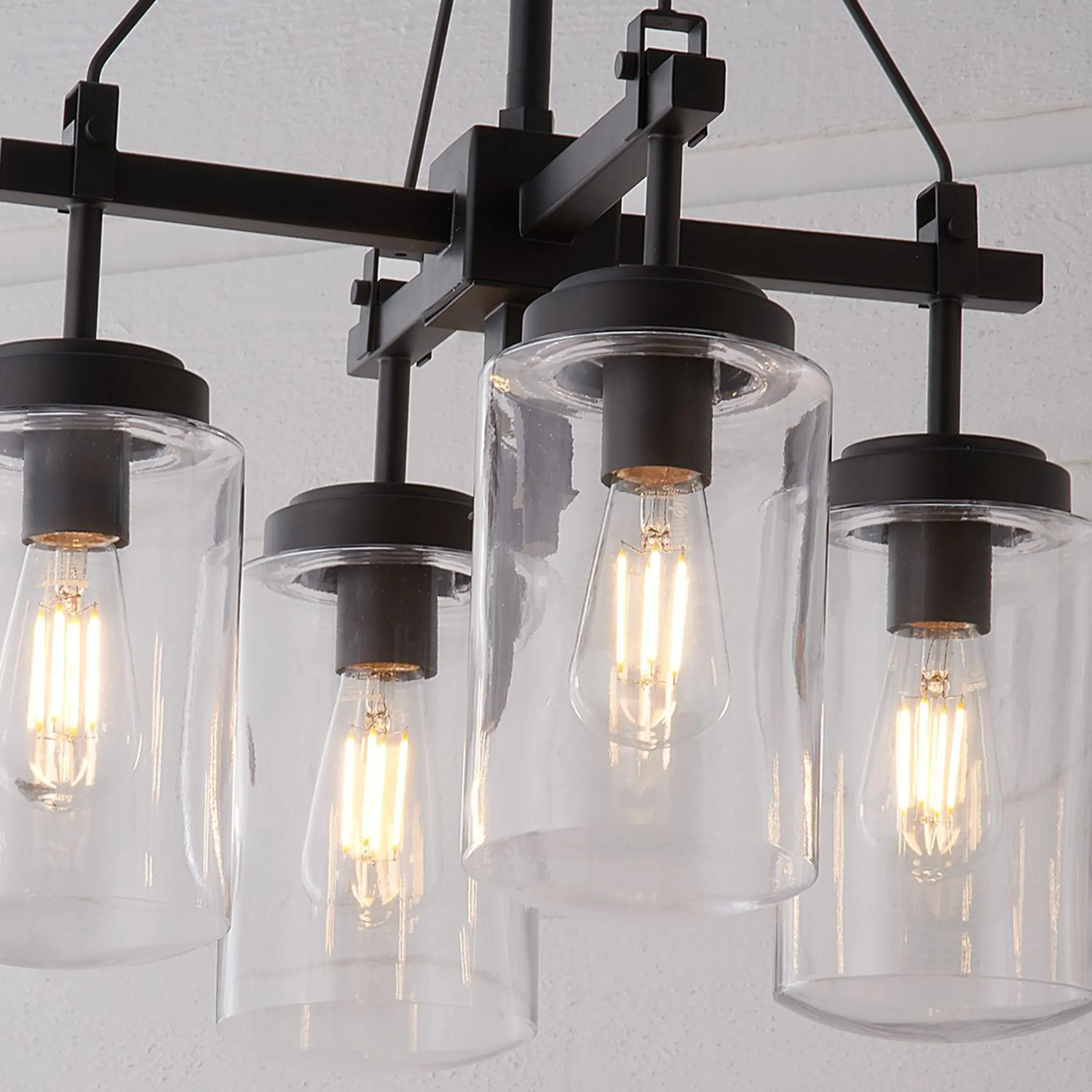 Industrial Oasis Outdoor Chandelier - 4 Light