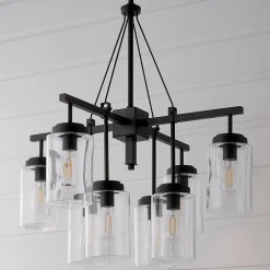 Industrial Oasis Outdoor Chandelier - 8 Light