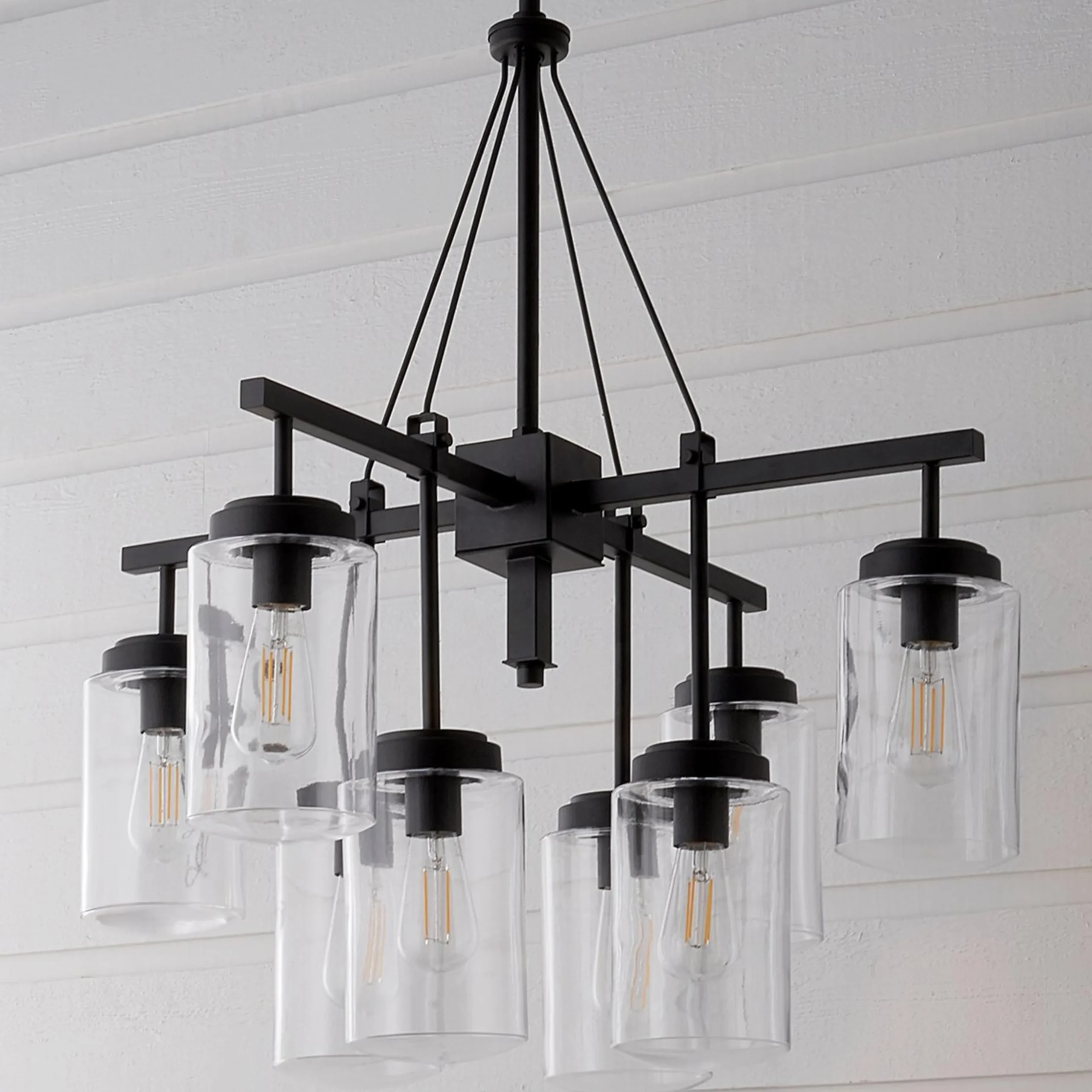 Industrial Oasis Outdoor Chandelier - 8 Light