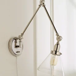 Industrial Triangle Shade Swing Arm
