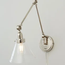 Industrial Triangle Shade Swing Arm