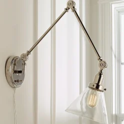 Industrial Triangle Shade Swing Arm