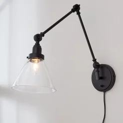 Industrial Triangle Shade Swing Arm