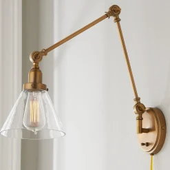Industrial Triangle Shade Swing Arm